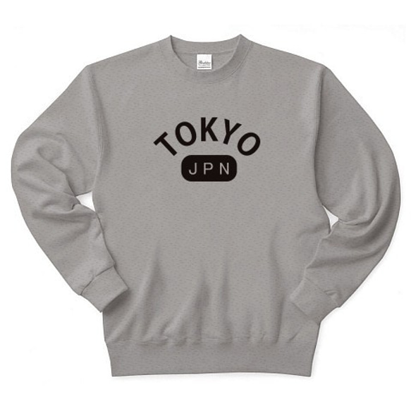 ◇TOKYOJPN◇文字◇ロゴ◇スウェット◇長袖◇トレーナー◇グレー