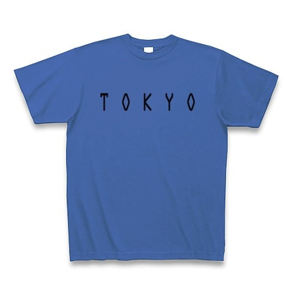 ◆TOKYO2◆文字◆ロゴ◆ヘビーウェイト◆半袖◆Tシャツ◆ミディアムブルー◆各サイズ選択可 1枚目の画像