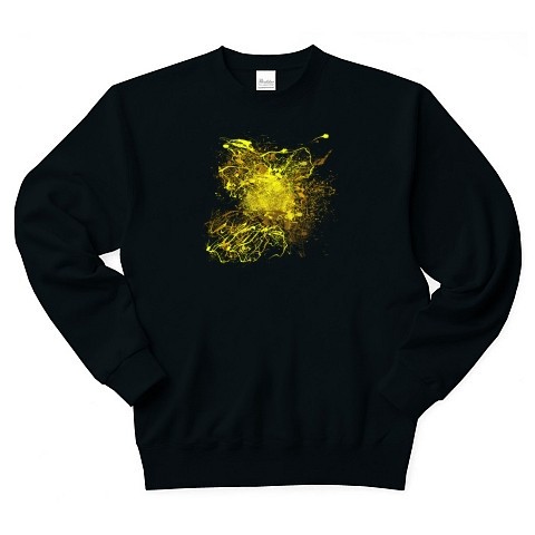 あんしんきれい◆アート◆ロゴ◆スウェット◆長袖◆トレーナー◆ブラック◆各サイズ選択可