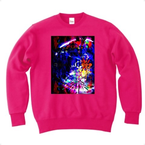 有効的異常症候群行動◆アート◆ロゴ◆スウェット◆長袖◆トレーナー◆フラミンゴピンク◆各サイズ選択可