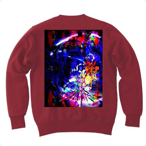 有効的異常症候群行動弐◆アート◆ロゴ◆スウェット◆長袖◆トレーナー◆バーガンディ◆各サイズ選択可