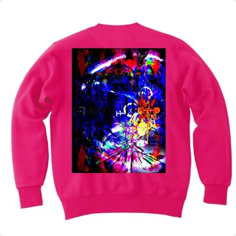 有効的異常症候群行動弐◆アート◆ロゴ◆スウェット◆長袖◆トレーナー◆フラミンゴピンク◆各サイズ選択可