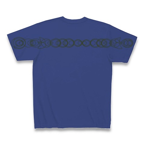 有効的異常症候群黄線後◆アート文字◆ロゴ◆ヘビーウェイト◆半袖◆Tシャツ◆ロイヤルブルー◆各サイズ選択可