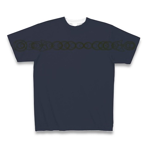 有効的異常症候群黄線前◆アート文字◆ロゴ◆ヘビーウェイト◆半袖◆Tシャツ◆ナイトブルー◆各サイズ選択可