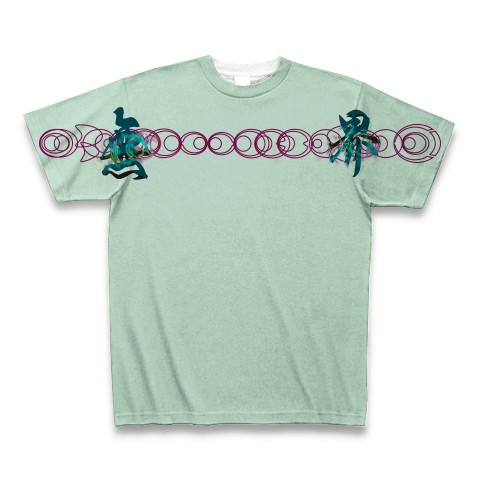 有効的異常症候群無界弐前◆アート◆文字◆ロゴ◆ヘビーウェイト◆半袖◆Tシャツ◆セージブルー◆各サイズ選択可