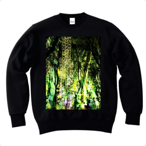 有効的異常症候群幻林改◆アート◆ロゴ◆スウェット◆長袖◆トレーナー◆ブラック◆各サイズ選択可