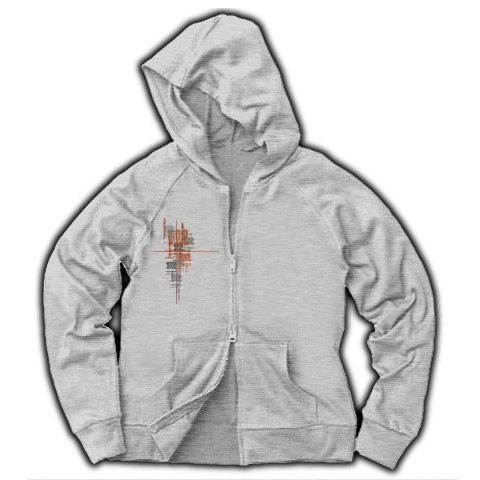 FF偽UU善CC者KK◆アート◆ロゴ◆フード◆長袖◆スウェット◆ジップパーカー◆グレー◆各サイズ選択可