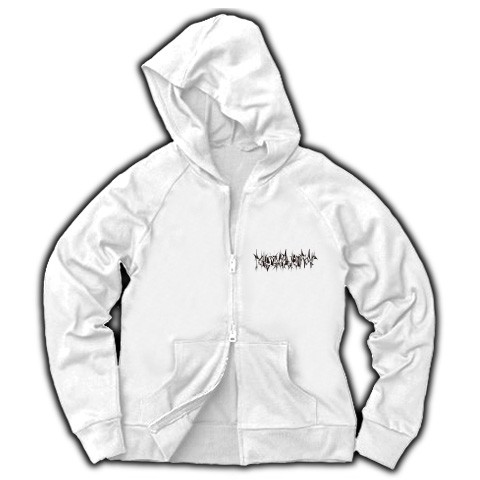 HUMANITY参◆アート◆ロゴ◆フード◆長袖◆スウェット◆ジップパーカー◆ホワイト◆各サイズ選択可