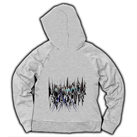 HUMANITY参◆アート◆ロゴ◆フード◆長袖◆スウェット◆ジップパーカー◆グレー◆各サイズ選択可