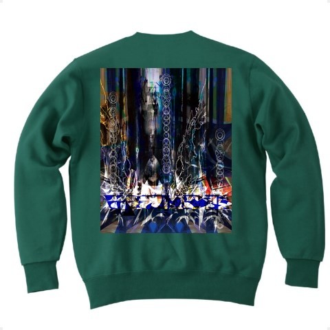 有効的異常症候群存在的残像◆アート◆ロゴ◆スウェット◆長袖◆トレーナー◆アイビーグリーン◆各サイズ選択可