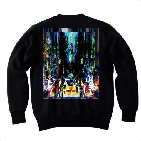 有効的異常症候群存在的残像参◆アート◆ロゴ◆スウェット◆長袖◆トレーナー◆ブラック◆各サイズ選択可