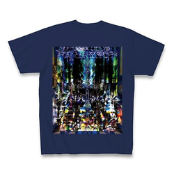 有効的異常症候群存在的残像伍◆アート◆文字◆ロゴ◆ヘビーウェイト◆半袖◆Tシャツ◆ジャパンブルー◆各サイズ選択可 1枚目の画像