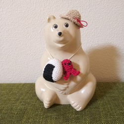 しろくま貯金箱　アイスクリーム トリプル　2点セット しろくま貯金箱 アイスセット あみぐるみ nyannko 通販 7109398