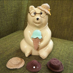 あんぷるくん 貯金箱 非売品 しろくま貯金箱用 お正月3点セット - mayu's GALLERY | minne