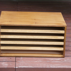 【moni様専用】木製のレターケースA3 1枚目の画像