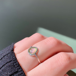 【13号】バイカラートルマリン silver ring 7枚目の画像