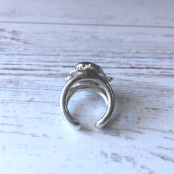 sea glass silver twin ring 3枚目の画像