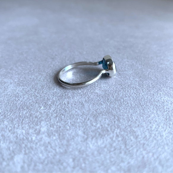 【13.5号】ディープブルー カイヤナイト silver ring（silver950） 3枚目の画像