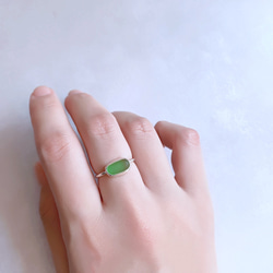 【13号】seaglass silver ring 6枚目の画像