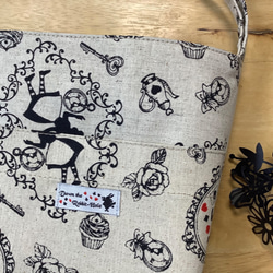 &lt;最後一件&gt; [Walk Pochette] Alice Pattern Unbleached String Len 第2張的照片