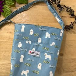 Last 1 point no resale [Walk Pochette] Bichon Frize Blue String 第2張的照片