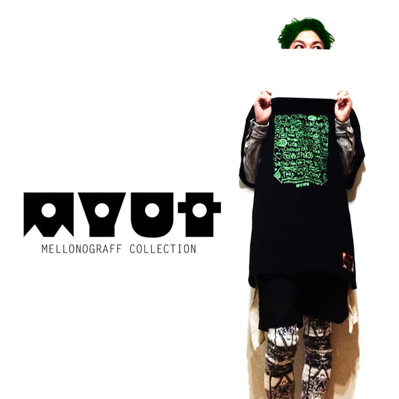 《MELLONCOLLIE MELLONCOLLIE BIG T-SHIRTS》※BLACK※ 4枚目の画像