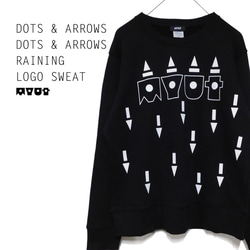 《DOTS & ARROWS DOTS & ARROWS RAINING LOGO SWEAT》※受注生産※ 1枚目の画像