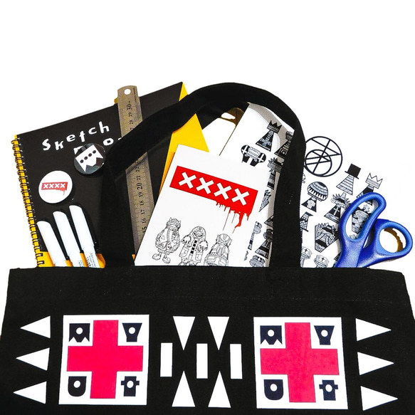 《DOTS & ARROWS DOTS & ARROWS JERUSALEM TOTE BAG》※受注生産※ 3枚目の画像