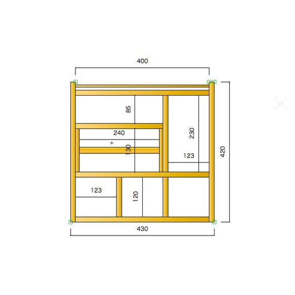 キッチンペーパーホルダー付スパイスラック  (creema限定) 4枚目の画像