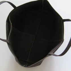 OTONA eco-bag MLサイズ ブラックベリー　本革製　トートバッグ 3枚目の画像