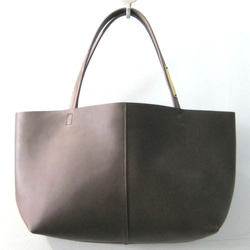 OTONA eco-bag Sサイズ ブラックベリー　本革製  トートバッグ 1枚目の画像