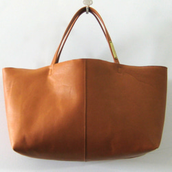 OTONA eco-bag Mサイズ キャラメルブラウン　本革製　トートバッグ 2枚目の画像