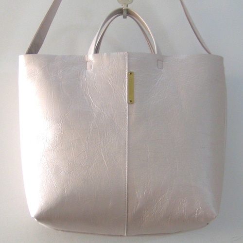 ショルダースモール ピンクゴールド 本革製 2WAYショルダーバッグ  