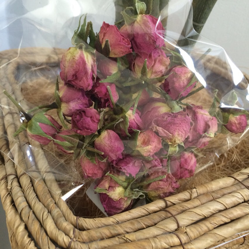 ミニバラ ドライフラワー ピンク 25輪 その他素材 floral house