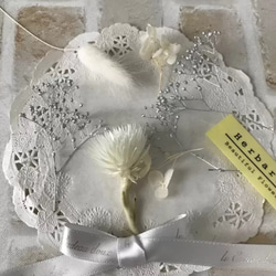 ハーバリウム花材  小分けセット ホワイト 【H12】 2枚目の画像