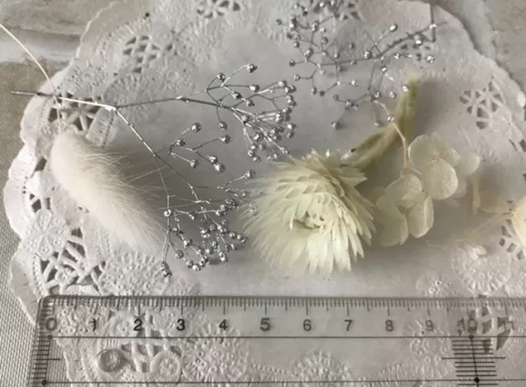 ハーバリウム花材  小分けセット ホワイト 【H12】 3枚目の画像