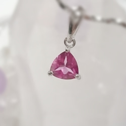 Pink topaz *necklace 2枚目の画像