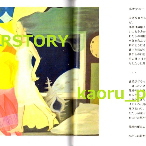HERSTORY 図録（KAORU KURIMOTO zine アート 絵画 作品集 ＋ エッセイ