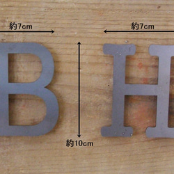 だりり様オーダー*アイアン* イニシャルオブジェ その① ★二文字１セット★ 2枚目の画像