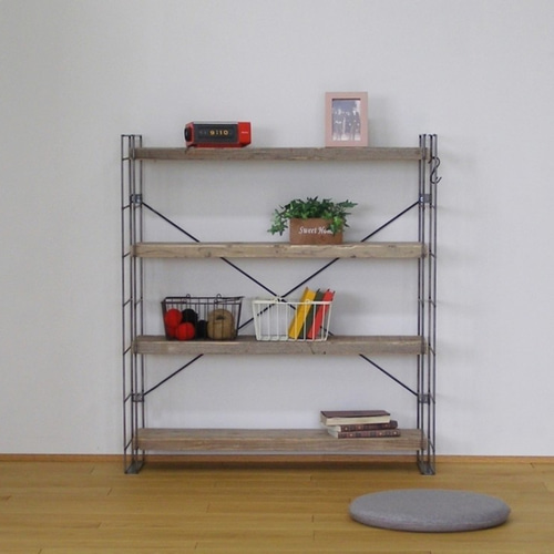 増設できます】天然杉・足場板とアイアンフレームの西海岸調