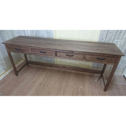 ワイドデスク　ミシン台　学習デスク　作業台　ミルキーホワイト×ナチュラル 5枚目の画像