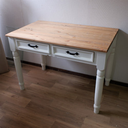 シャビーな1ドロワーカントリーデスク イスセット 机・デスク putto