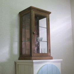 チーク総無垢 ガラスパンケース'80W ショーケース 陳列ケ－ス