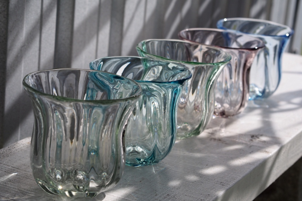 うずグラス《琉球ガラス・グラス》        Ω