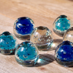 雨滴鎮紙迷你「琉球玻璃」（雨滴鎮紙） 第3張的照片