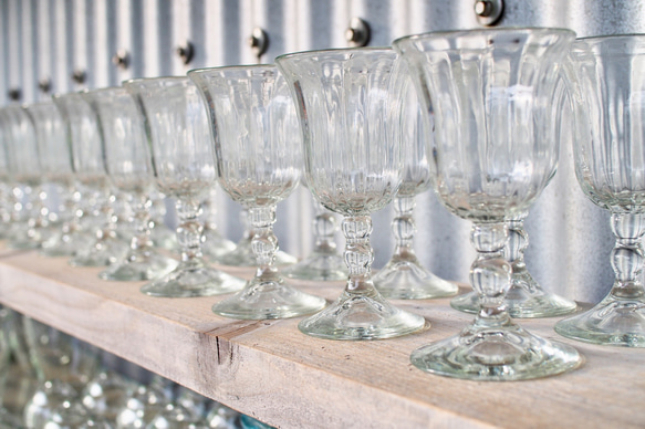 立式商場酒杯透明（琉球玻璃杯） 第10張的照片