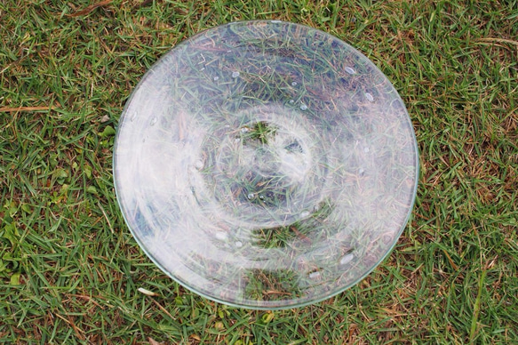 雨滴盤透明《琉球玻璃、餐具、小盤子》 第3張的照片