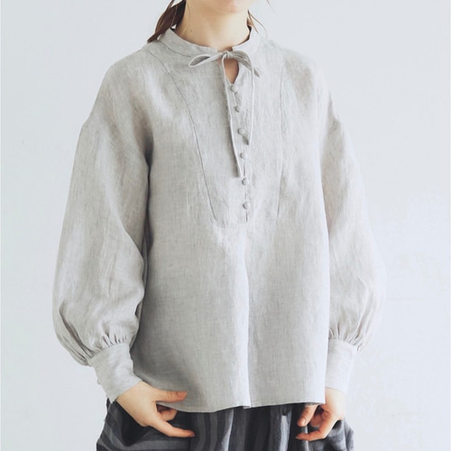 ARTS&SCIENCE アルパカリネン バルーントップス グレー ARTS&SCIENCE アルパカリネン バルーントップス グレー ARTS&SCIENCE