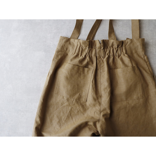 マガリ MAGALI フレンチリネン＆コットン　サスペンダーパンツ MAGALI リネンコットン サスペンダーバルーンパンツ ｜くらす
