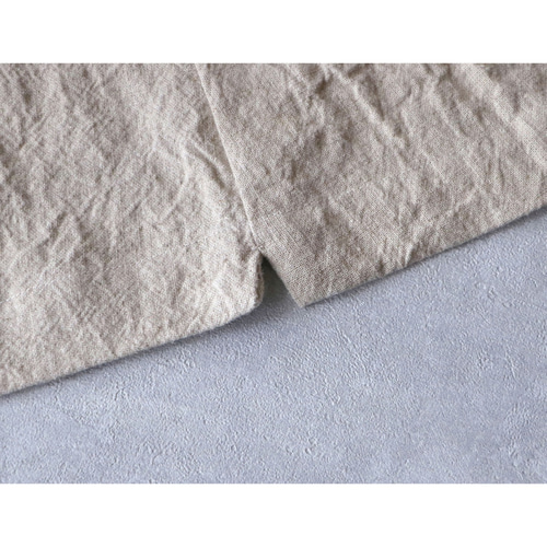 トリプルウォッシュリネン・ダブルボタン・ジャケット/ベージュ